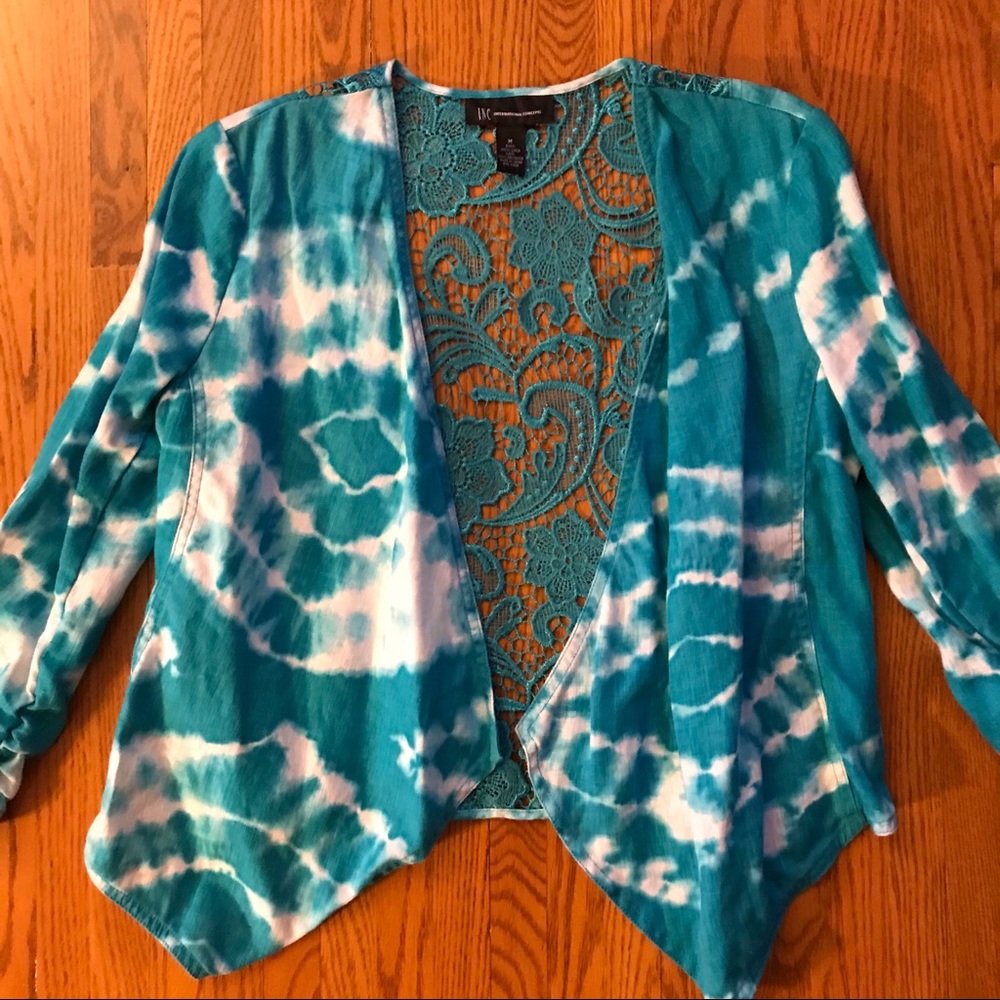 INC International Concepts linen jacket NWOT